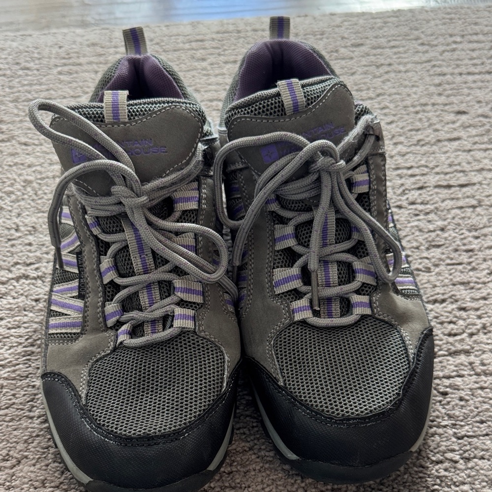 Women's Athletic Gray and Purple Shoes